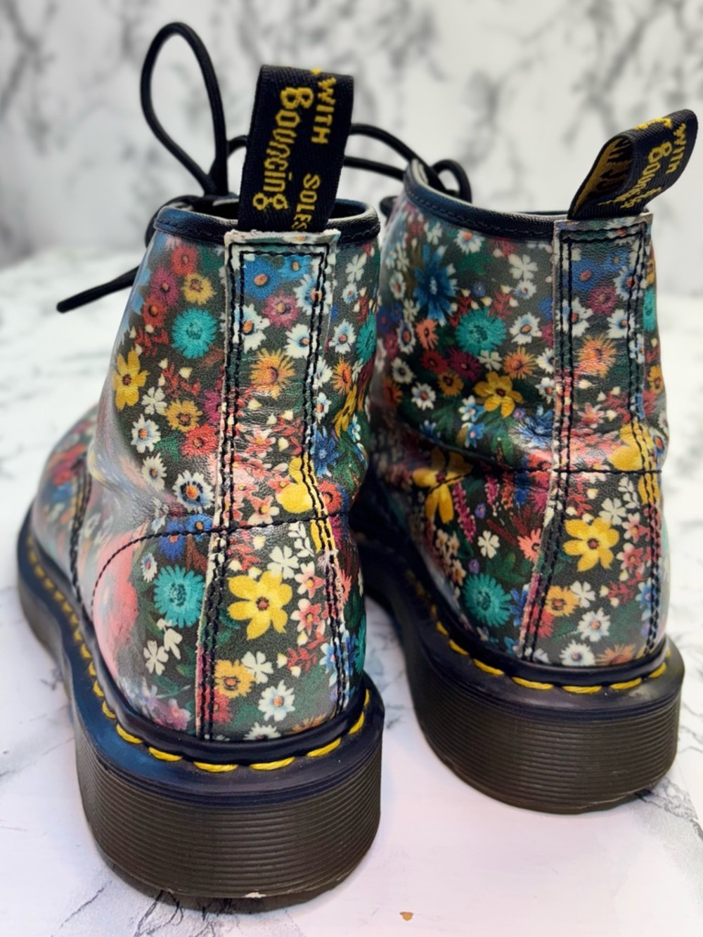 Dr. Martens 1460 Pascal Wanderlust floral print Lace up Combat boots Size 6 - Picture 3 of 15
